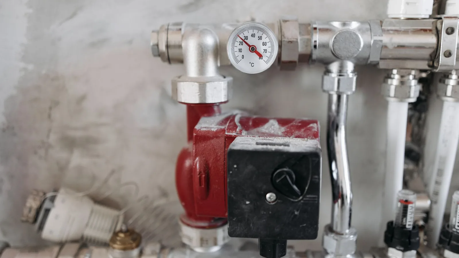 High-efficiency boiler and hydronic heating manifold